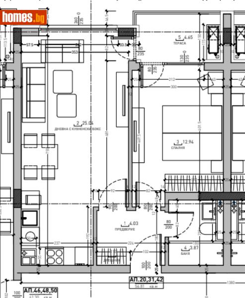Двустаен, 66m² - Кв. Малинова Долина, София - Апартамент за продажба - К - КОНСУЛТ  - 120749719