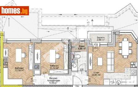 Тристаен, 82m² - Апартамент за продажба - 120765746