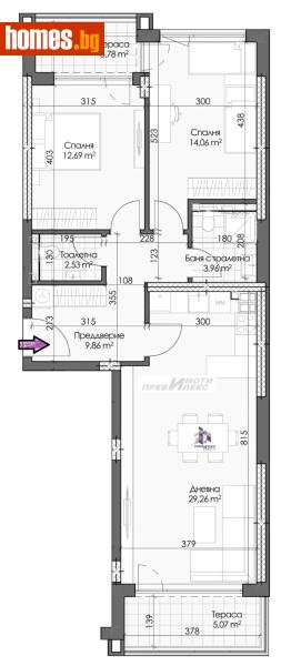 Тристаен, 114m² - Кв. Кършияка, Пловдив - Апартамент за продажба - Превилекс имоти ЕООД - 120769580