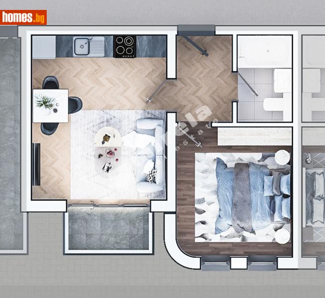 Двустаен, 61m² - Жк. Зона Б19, София - Апартамент за продажба - МИРЕЛА - 120785459