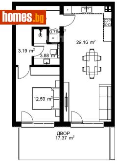 Двустаен, 72m² - Апартамент за продажба - 120785546