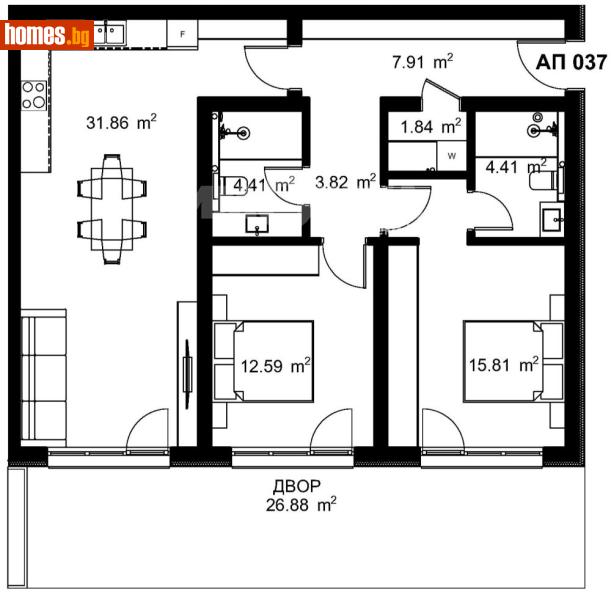 Тристаен, 109m² - К.к.Св.Константин и Елена, Варна - Апартамент за продажба - ИМОТЕКА АД - 120785551