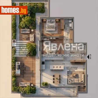 Тристаен, 228m² - Апартамент за продажба - 120785620