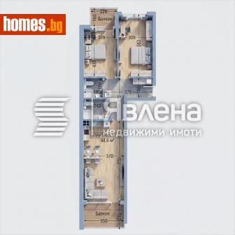 Тристаен, 117m² - Апартамент за продажба - 120785623