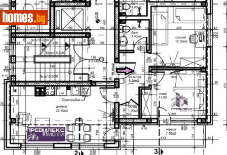 Тристаен, 91m² - Апартамент за продажба - 120788184