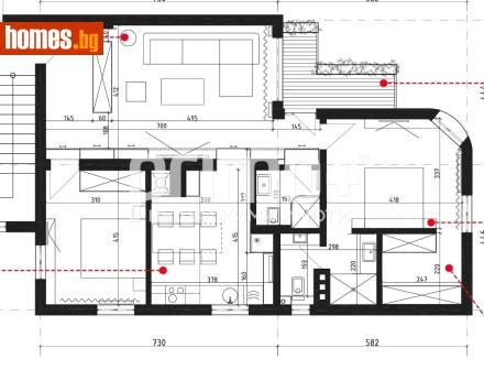 Тристаен, 109m² - Апартамент за продажба - 120789196