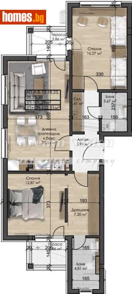 Тристаен, 123m² - Жк. Овча Купел, София - Апартамент за продажба - ДРИЙМ ВИЖЪН НЕДВИЖИМИ ИМОТИ - 120789614