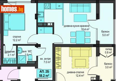 Двустаен, 69m² - Апартамент за продажба - 120792142