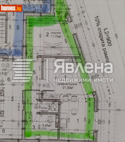 Двустаен, 69m² - Жк. Левски, София - Апартамент за продажба - ЯВЛЕНА - 120803257