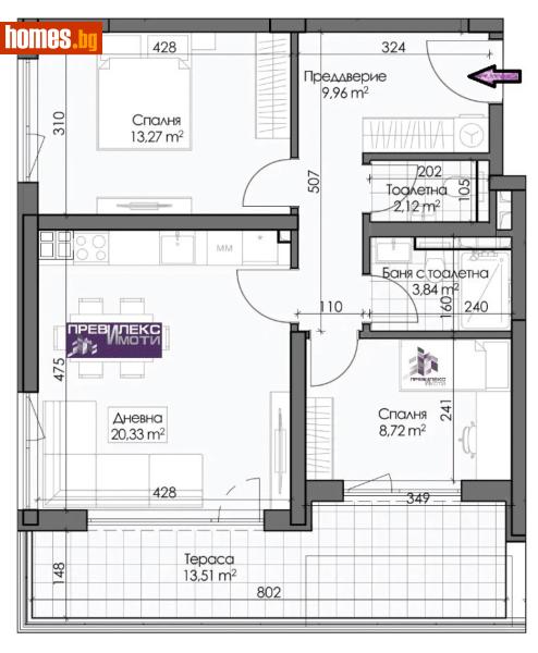Тристаен, 100m² - Кв. Кършияка, Пловдив - Апартамент за продажба - Превилекс имоти ЕООД - 120803647