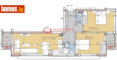 Тристаен, 96m² - Апартамент за продажба - 120803942