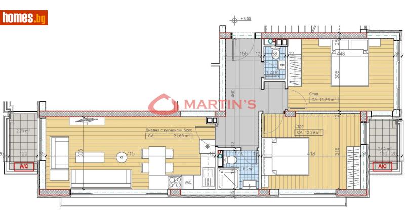 Тристаен, 96m² - Кв. Павлово, София - Апартамент за продажба - МАРТИНС Риелторс - 120803942