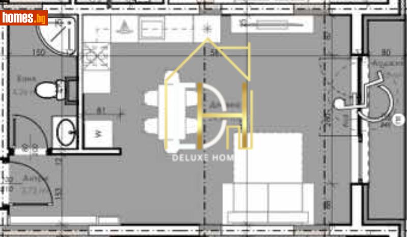 Едностаен, 48m² - Жк Южен, Пловдив - Апартамент за продажба - Deluxe Homes - 120827193