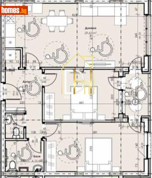 Тристаен, 101m² - Жк Южен, Пловдив - Апартамент за продажба - Deluxe Homes - 120827476