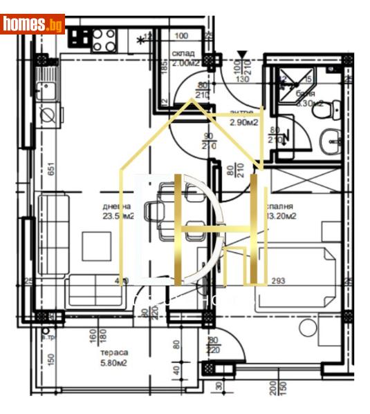 Двустаен, 68m² - Кв. Беломорски, Пловдив - Апартамент за продажба - Deluxe Homes - 120827600