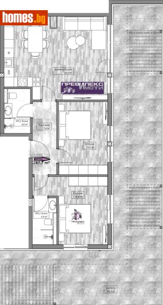 Тристаен, 280m² - Кв. Кършияка, Пловдив - Апартамент за продажба - Превилекс имоти ЕООД - 120833408