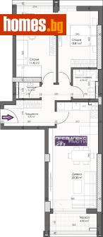 Тристаен, 113m² - Апартамент за продажба - 120833438