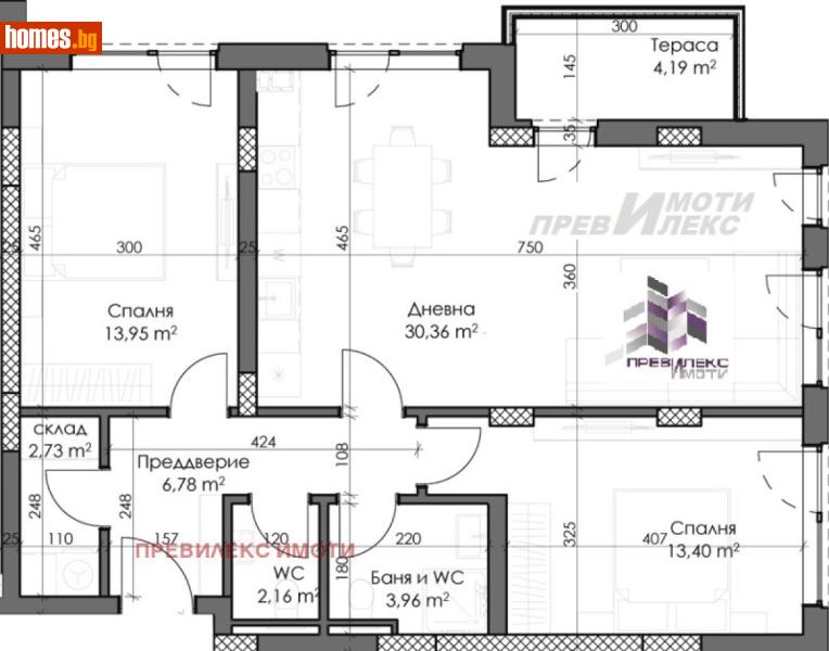 Тристаен, 111m² - Кв. Каменица , Пловдив - Апартамент за продажба - Превилекс имоти ЕООД - 120833585