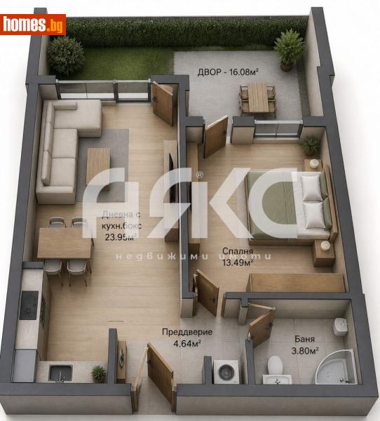 Двустаен, 77m² - Кв. Малинова Долина, София - Апартамент за продажба - АЯКС Имоти - 120834316