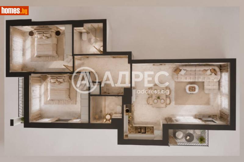 Тристаен, 129m² - София, София - град - Апартамент за продажба - АДРЕС НЕДВИЖИМИ ИМОТИ - 120840933