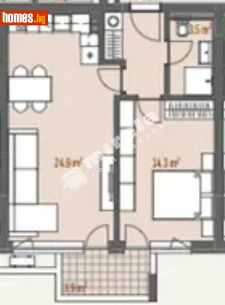 Двустаен, 70m² - Жк. Левски Г, София - Апартамент за продажба - МИРЕЛА - 120841411