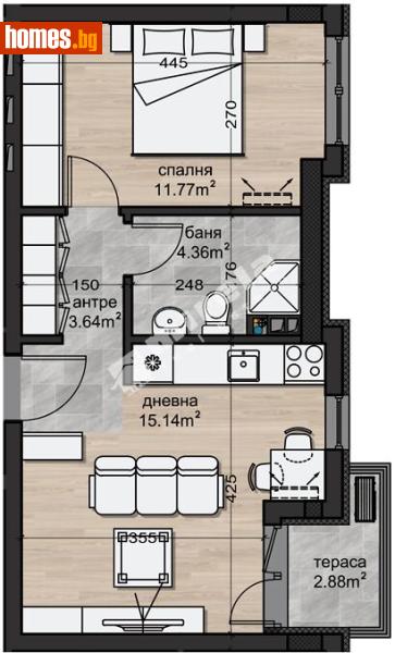 Двустаен, 54m² - Жк. Надежда 2, София - Апартамент за продажба - МИРЕЛА - 120841427