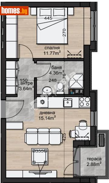 Двустаен, 54m² - Жк. Надежда 2, София - Апартамент за продажба - МИРЕЛА - 120841441