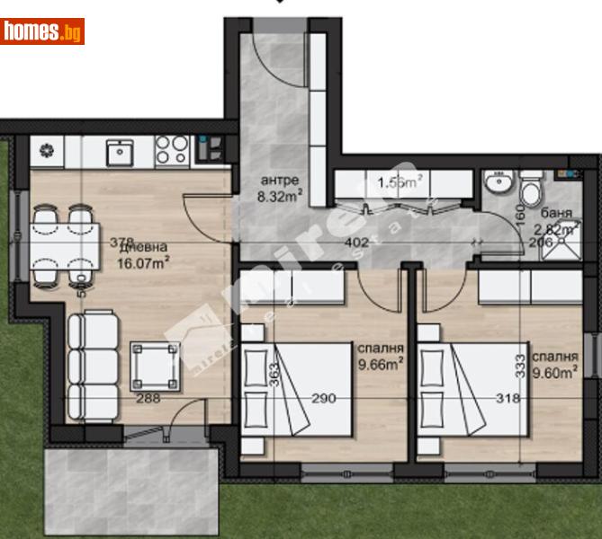Тристаен, 69m² - Жк. Надежда 2, София - Апартамент за продажба - МИРЕЛА - 120841477