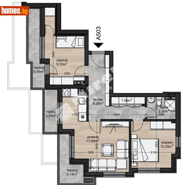 Тристаен, 96m² - Жк. Надежда 2, София - Апартамент за продажба - МИРЕЛА - 120841486
