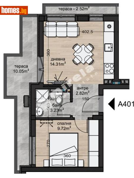 Двустаен, 60m² - Жк. Надежда 2, София - Апартамент за продажба - МИРЕЛА - 120841498
