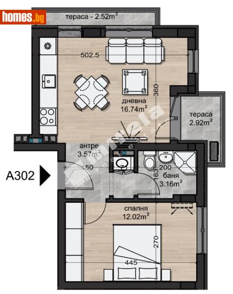 Двустаен, 59m² - Жк. Надежда 2, София - Апартамент за продажба - МИРЕЛА - 120841510