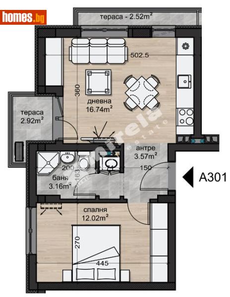 Двустаен, 60m² - Жк. Надежда 2, София - Апартамент за продажба - МИРЕЛА - 120841514