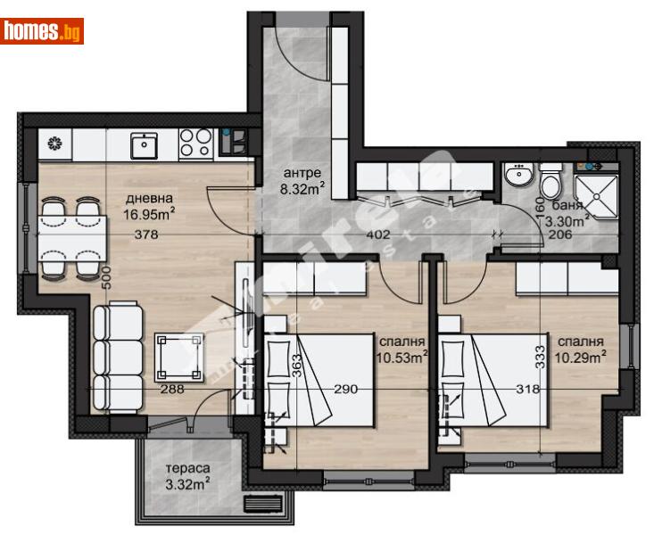 Тристаен, 78m² - Жк. Надежда 2, София - Апартамент за продажба - МИРЕЛА - 120841518