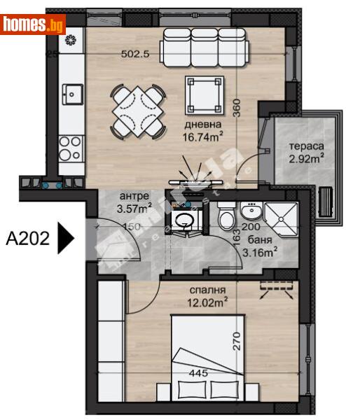 Двустаен, 56m² - Жк. Надежда 2, София - Апартамент за продажба - МИРЕЛА - 120841526