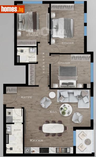 Многостаен, 116m² - Кв. Горубляне, София - Апартамент за продажба - ИМОТЕКА АД - 120841593