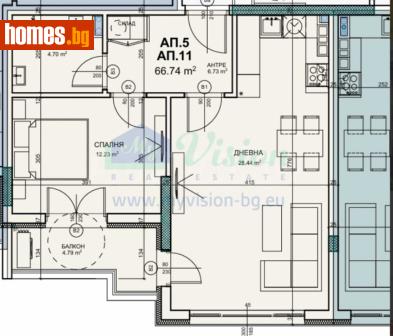Двустаен, 75m² - Апартамент за продажба - 120842344