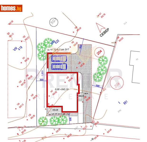 Парцел, 540m² - Гр.Костинброд, Софийска - Парцел за продажба - ИМОТИ ПРЕМИЕР - 120851878