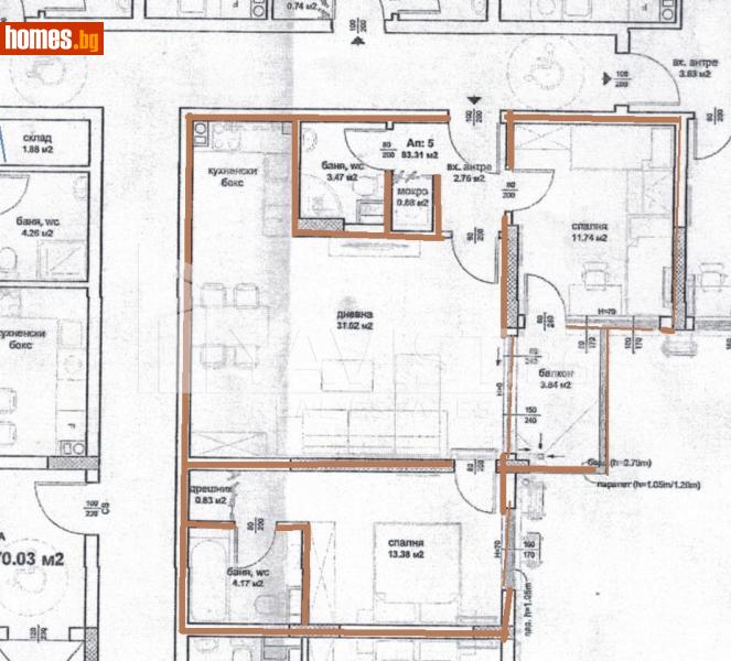 Тристаен, 104m² - Жк. Изгрев, Бургас - Апартамент за продажба - ЯВИСТ - 120871322
