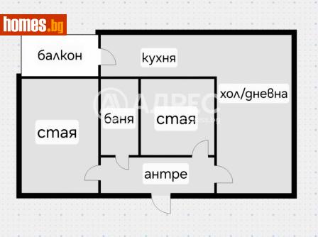 Тристаен, 63m² - Апартамент за продажба - 120906164