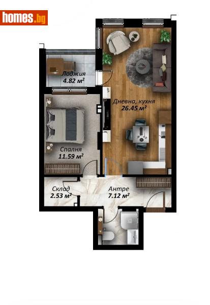 Двустаен, 83m² -  Аязмото, Стара Загора - Апартамент за продажба - КОНСУЛТ ИМОТИ СС - 120913410