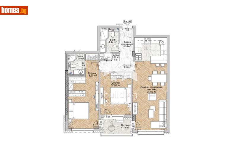 Тристаен, 110m² - Жк. Люлин 8, София - Апартамент за продажба - Билдинг Бокс - 120914958