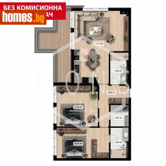 Тристаен, 146m² - Апартамент за продажба - 120947181