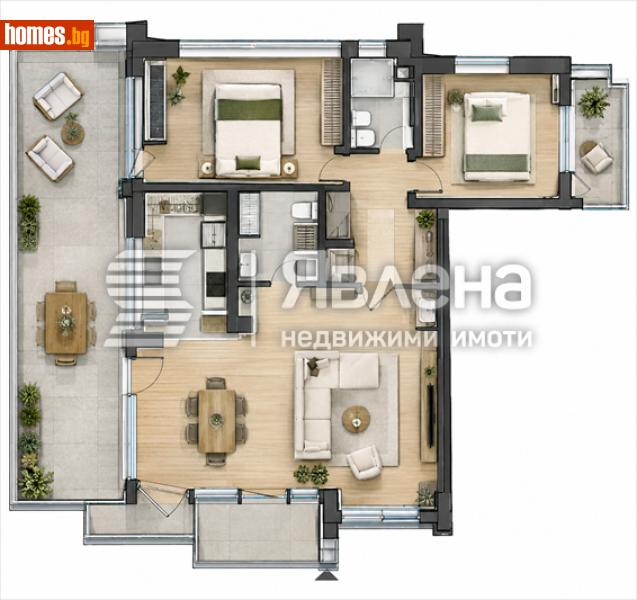 Тристаен, 193m² - Кв. Редута, София - Апартамент за продажба - ЯВЛЕНА - 120949280