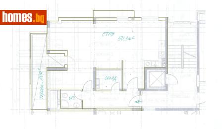 Ателие/Таван, 100m² - Апартамент за продажба - 120950980
