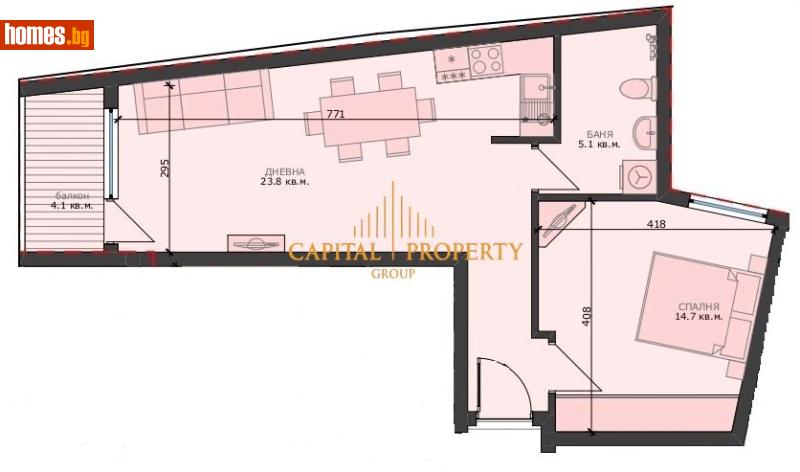 Двустаен, 72m² -  Погребите, Варна - Апартамент за продажба - Капитал Пропърти Груп - 120974459