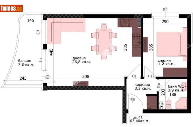 Двустаен, 73m² - Жк. Възраждане, Варна - Апартамент за продажба - МИРЕЛА - 120982012