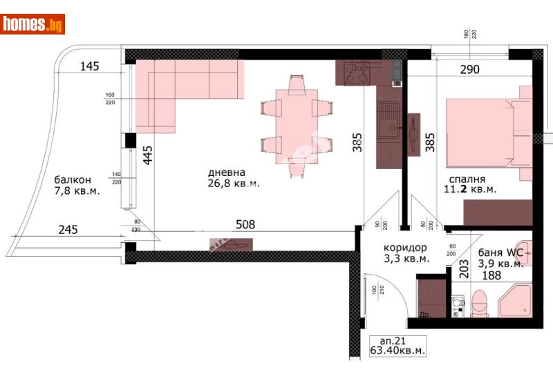 Двустаен, 73m² - Жк. Възраждане, Варна - Апартамент за продажба - МИРЕЛА - 120982039