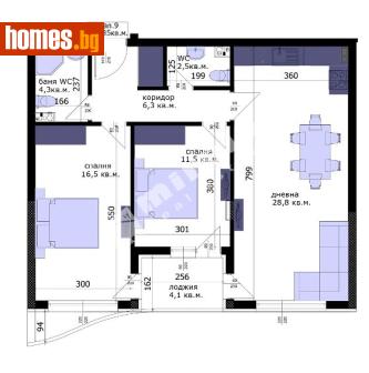 Тристаен, 101m² - Апартамент за продажба - 120982041