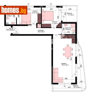 Тристаен, 126m² - Апартамент за продажба - 120982070