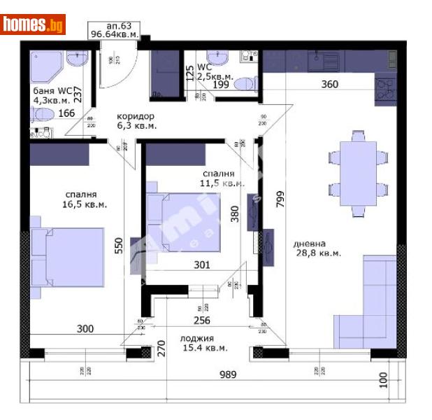 Тристаен, 111m² - Жк. Възраждане, Варна - Апартамент за продажба - МИРЕЛА - 120982076